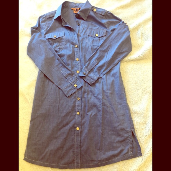 Tory Burch Dresses & Skirts - Tory Burch buttons down shirt dress . Size 12